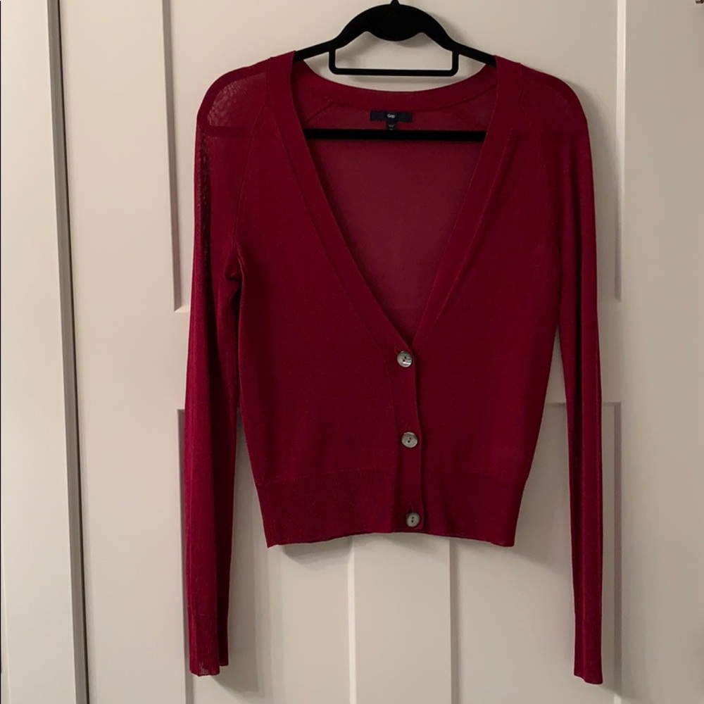GAP Sheer Button Up Cardigan